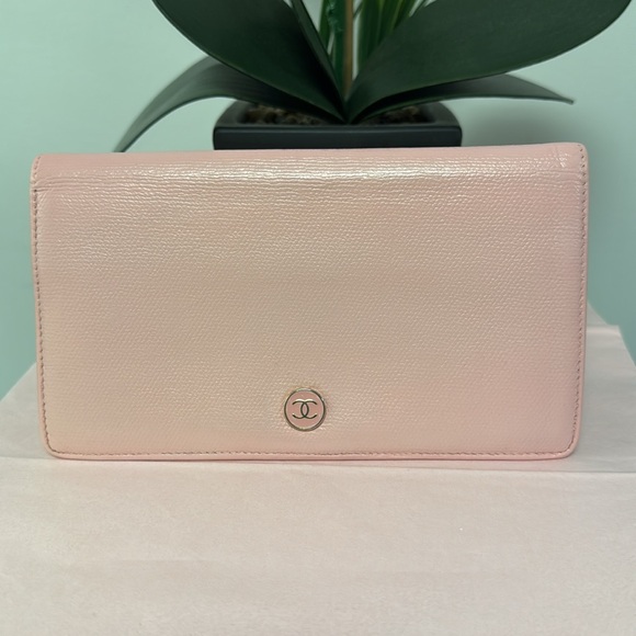 GUC! Chanel Caviar pink leather long wallet. - Picture 15 of 15